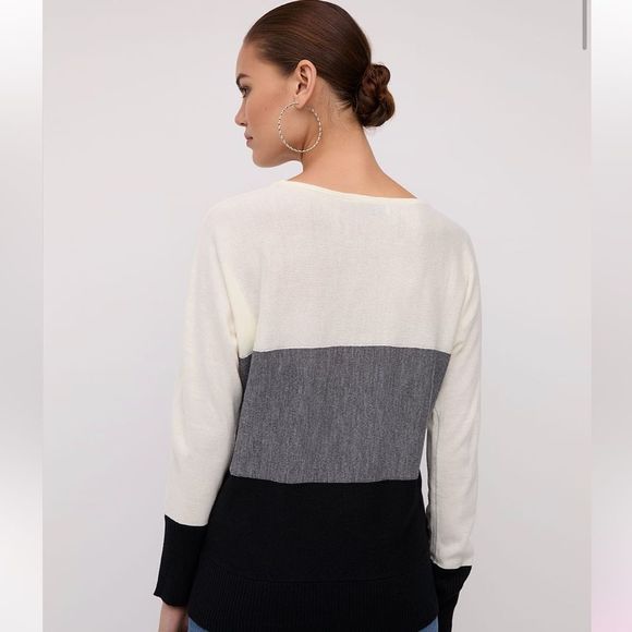 💜NWT NY&CO Plus Dolman Lace up Sweater in Purple, Size XXL - Picture 3 of 4